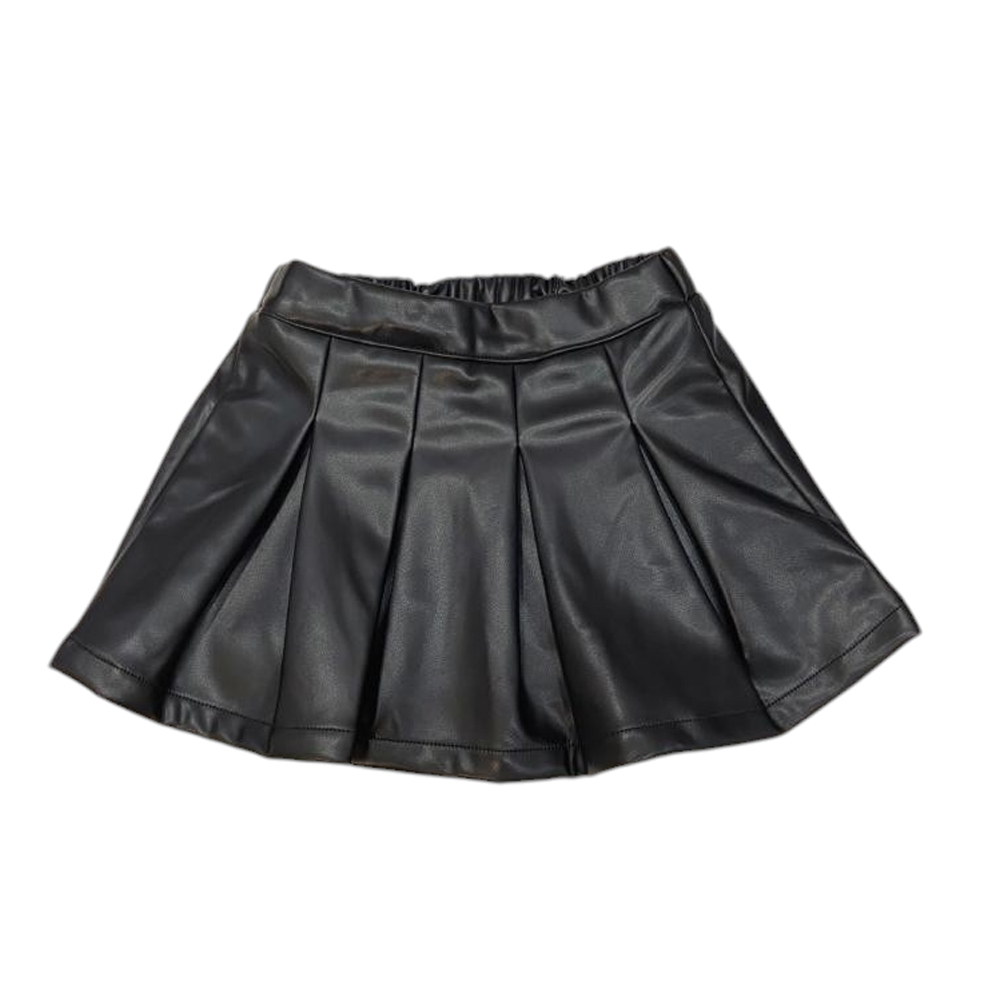 Βρεφική φούστα δερματίνη ATIVO κορίτσι - ΜΑΥΡΟ