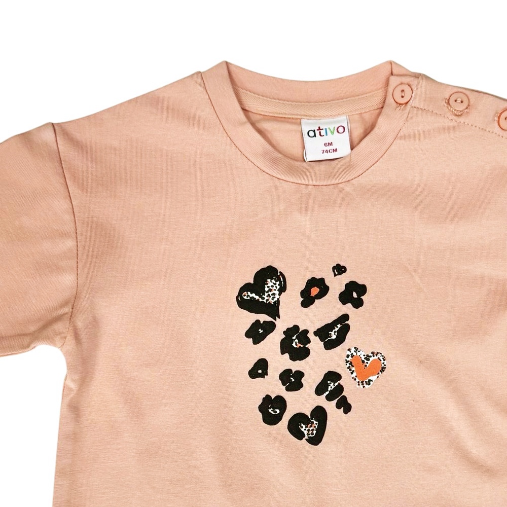 Βρεφική μακρυμάνικη μπλούζα ATIVO κορίτσι - 2