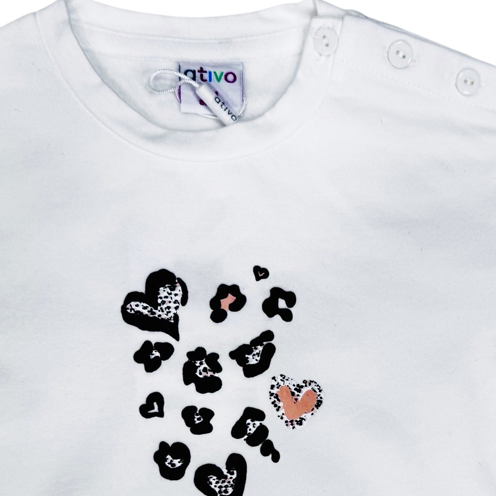 Βρεφική μακρυμάνικη μπλούζα ATIVO κορίτσι - 2