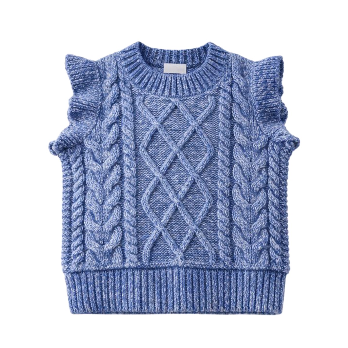 Πλεκτό αμάνικο πουλόβερ ATIVO - ΜΠΛΕ