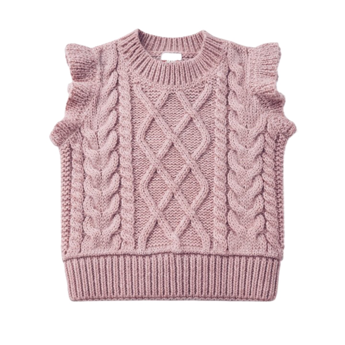 Πλεκτό αμάνικο πουλόβερ ATIVO - ΡΟΖ