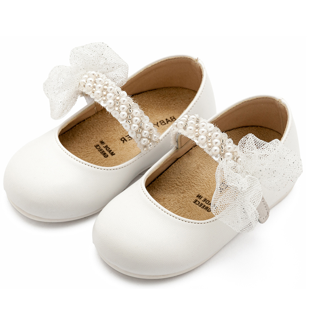 Βαπτιστικό παπούτσι BABYWALKER κορίτσι - ΛΕΥΚΟ