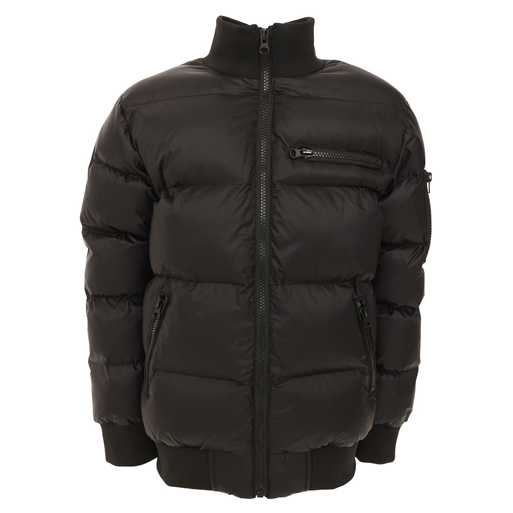 Καπιτονέ μπουφάν Y CLU αγόρι - ΜΑΥΡΟ