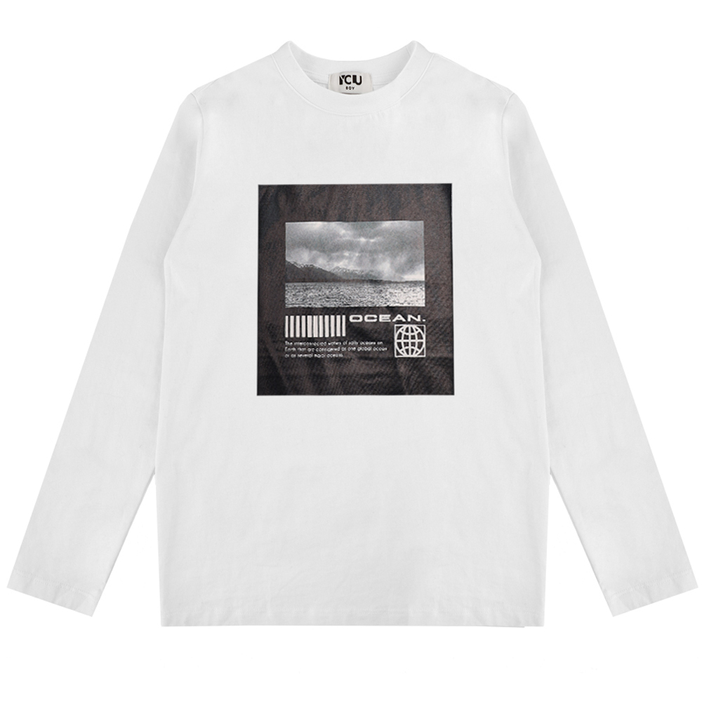 Μπλούζα Y CLU αγόρι - ΛΕΥΚΟ