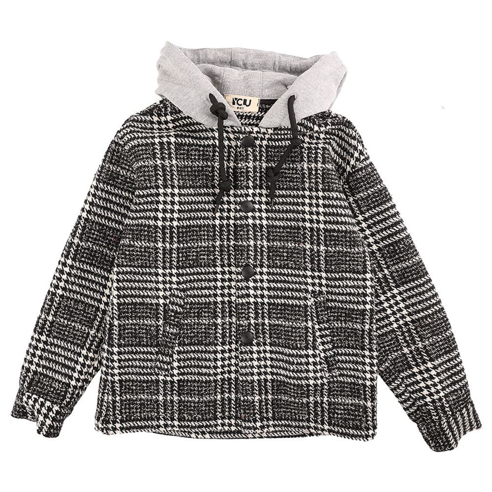 Μπουφανοζακέτα Y CLU αγόρι - ΓΚΡΙ