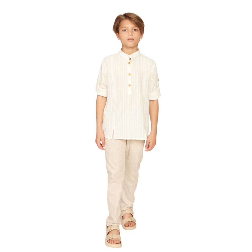 Παιδικό λινό παντελόνι Y CLU αγόρι - 3