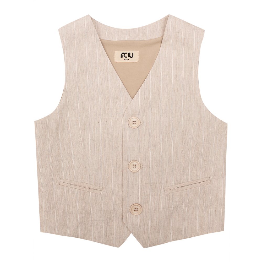 Παιδικό γιλέκο Y CLU αγόρι - ΕΚΡΟΥ