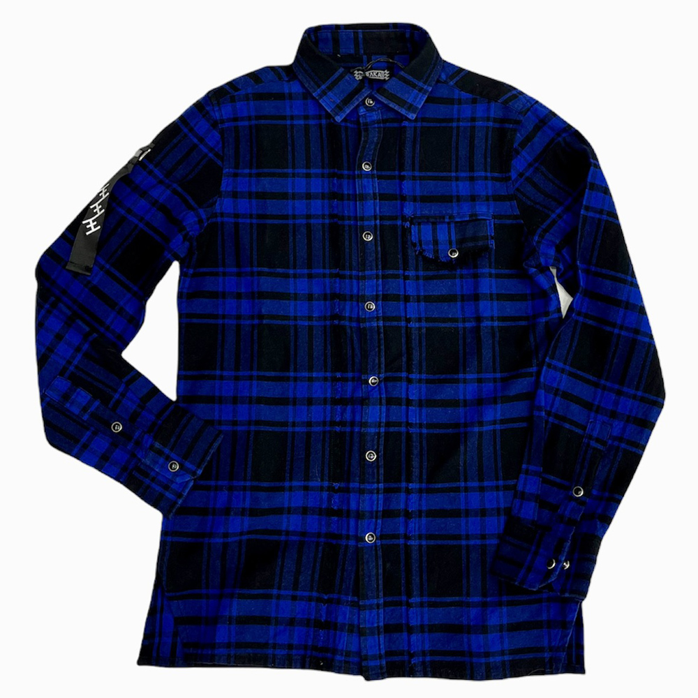 Καρό πουκάμισο OSAKA - ΜΠΛΕ