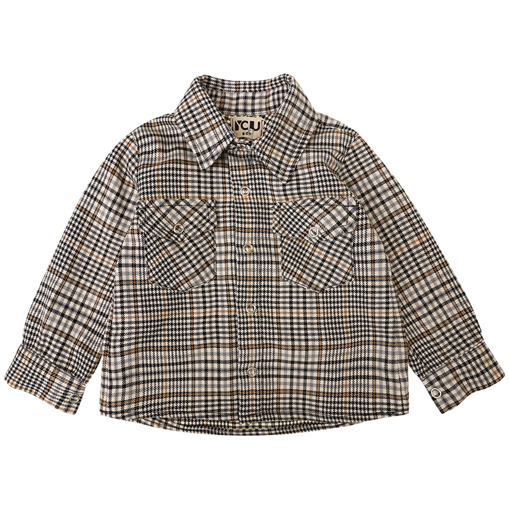 Βρεφικό πουκάμισο Y CLU αγόρι - ΓΚΡΙ