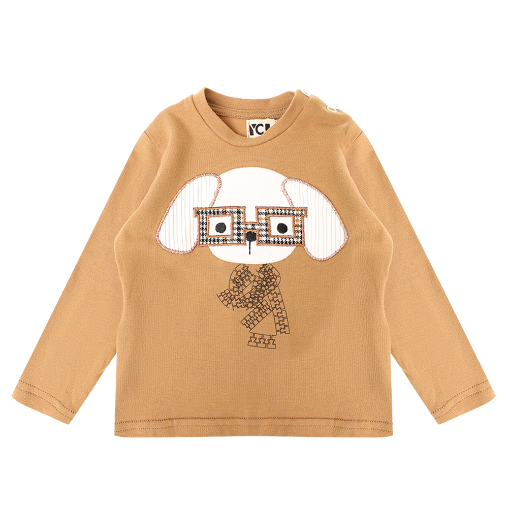 Μπλούζα Y CLU αγόρι - ΚΑΜΕΛ