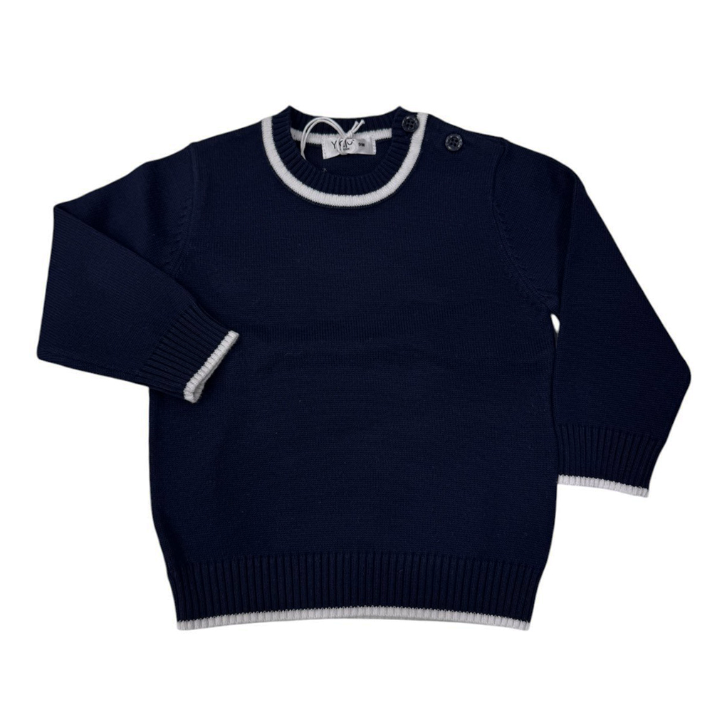 Πλεκτή μπλούζα Y CLU αγόρι - NAVY