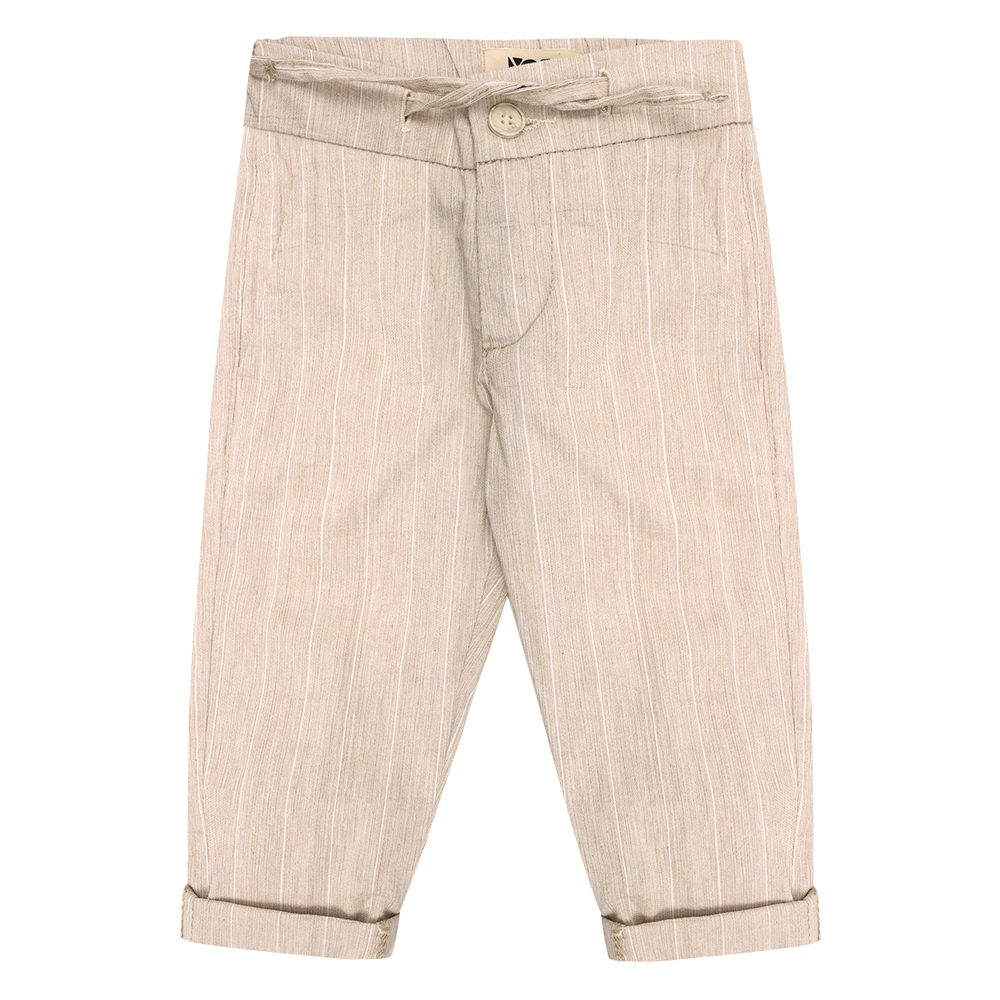 Βρεφικό λινό παντελόνι Y CLU αγόρι - ΕΚΡΟΥ