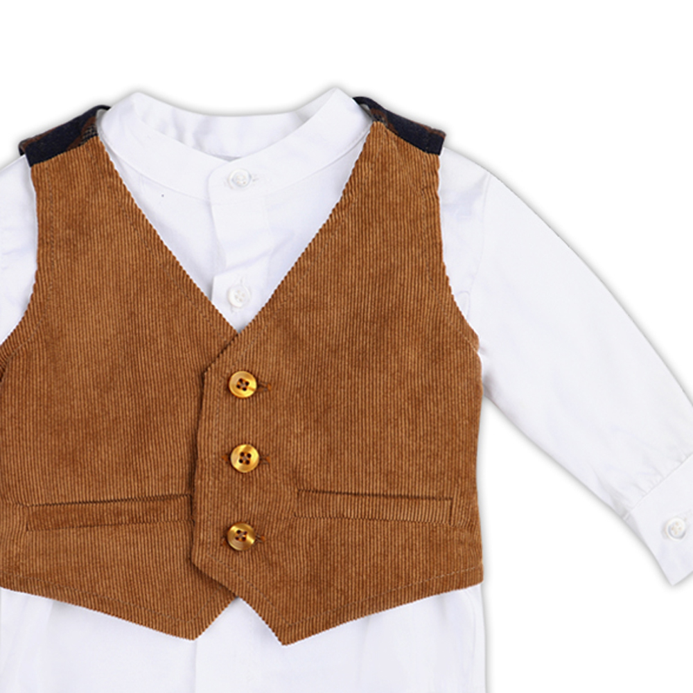 Σετ πουκάμισο με γιλέκο Y CLU - 3