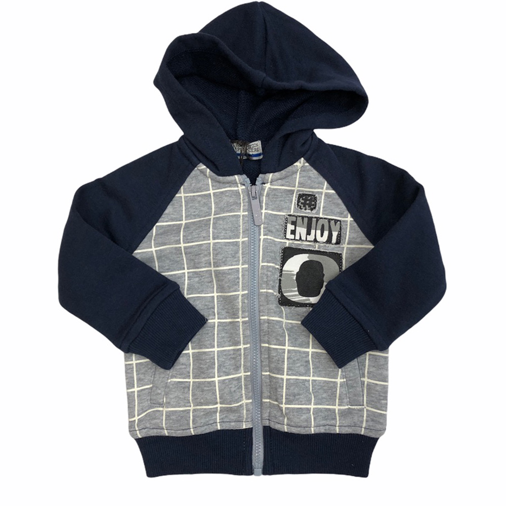 Ζακέτα Y CLU - ΜΠΛΕ-ΣΚΟΥΡΟ