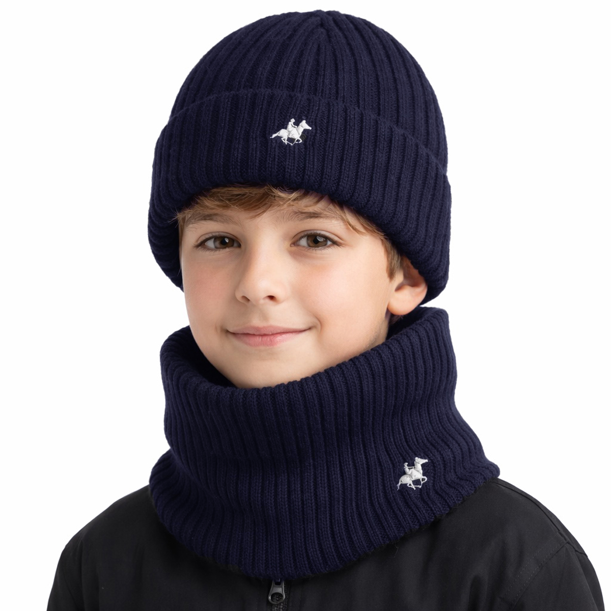 Παιδικό σετ σκούφος με λαιμουδιέρα US POLO αγόρι - 2