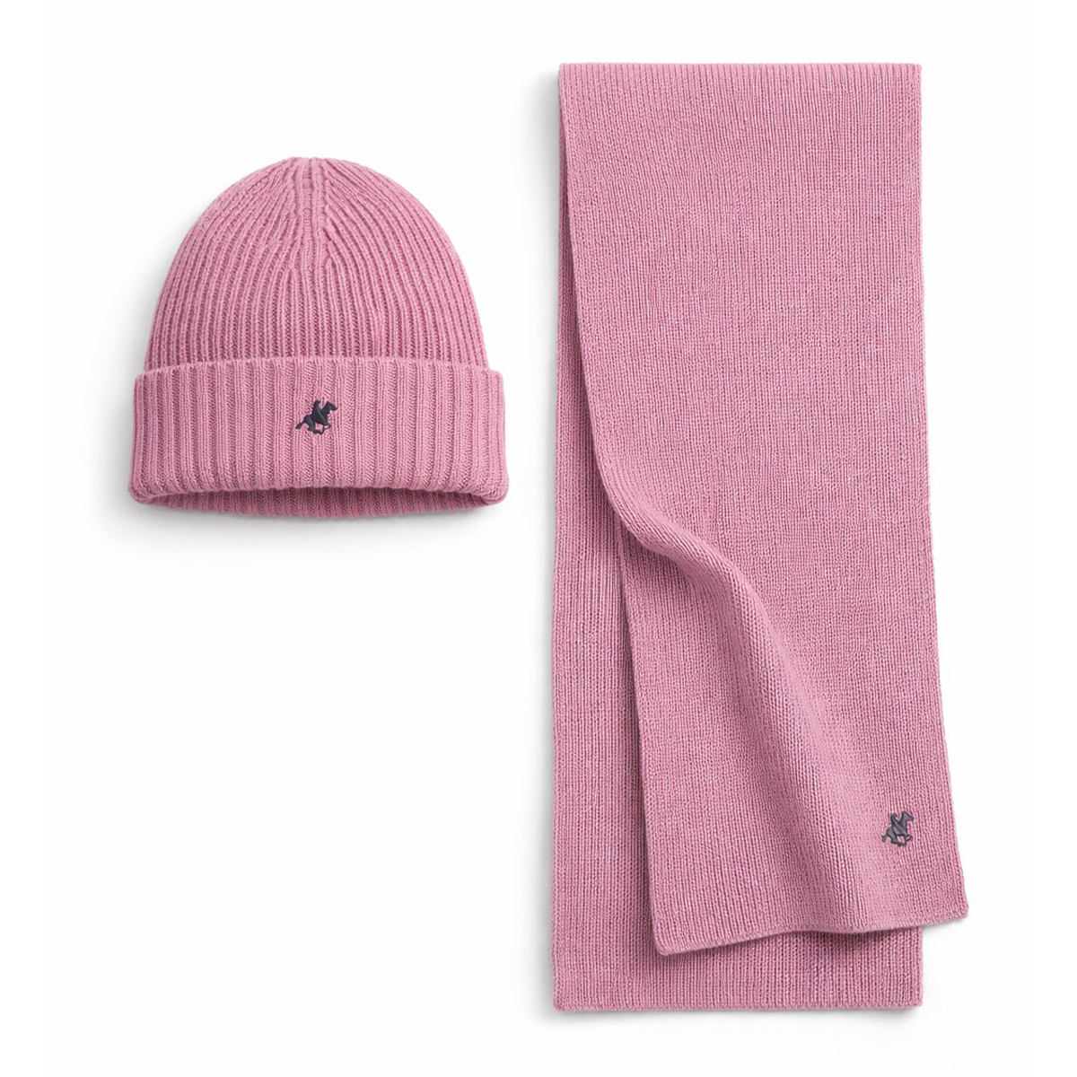 Παιδικό σετ σκούφος με κασκόλ US POLO - ΡΟΖ