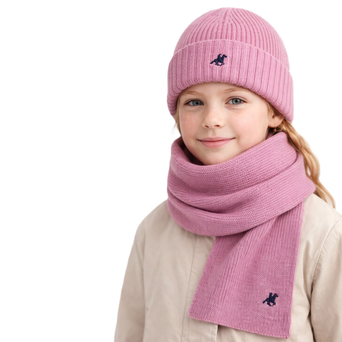 Παιδικό σετ σκούφος με κασκόλ US POLO - 2