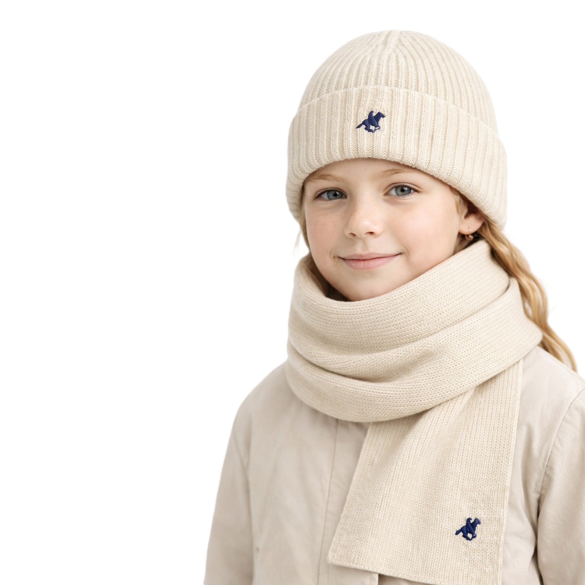 Παιδικό σετ σκούφος με κασκόλ US POLO - 2