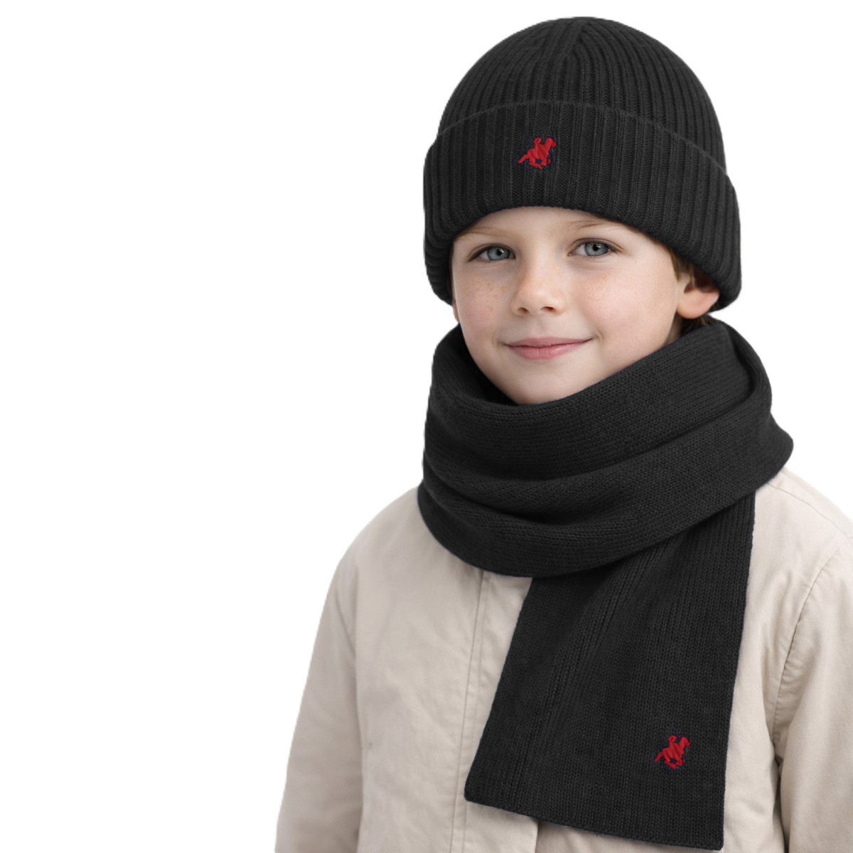 Παιδικό σετ σκούφος με κασκόλ US POLO - 2