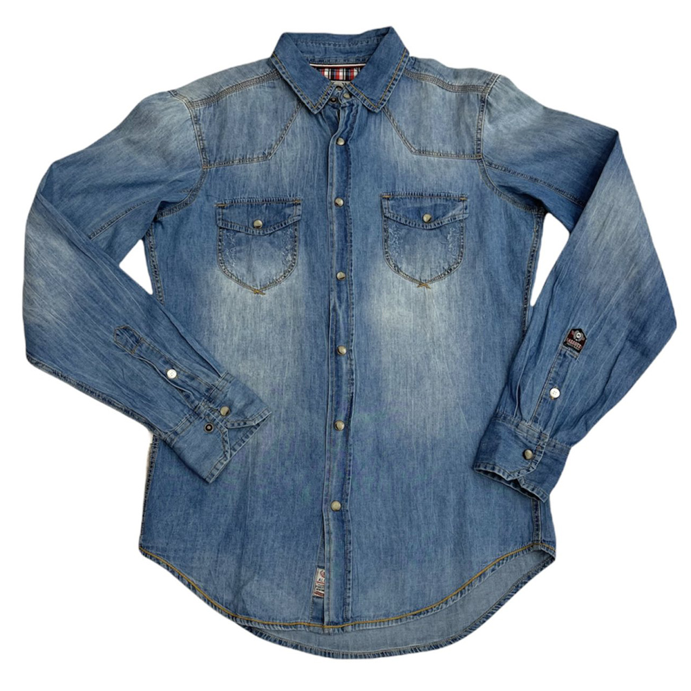 Τζιν πουκάμισο ALCOTT αγόρι - ΜΠΛΕ