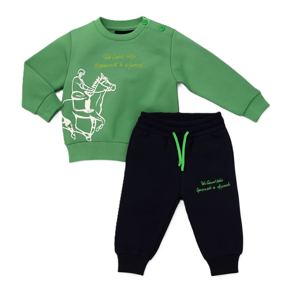 Βρεφικό σετ με φόρμα US POLO αγόρι - ΠΡΑΣΙΝΟ