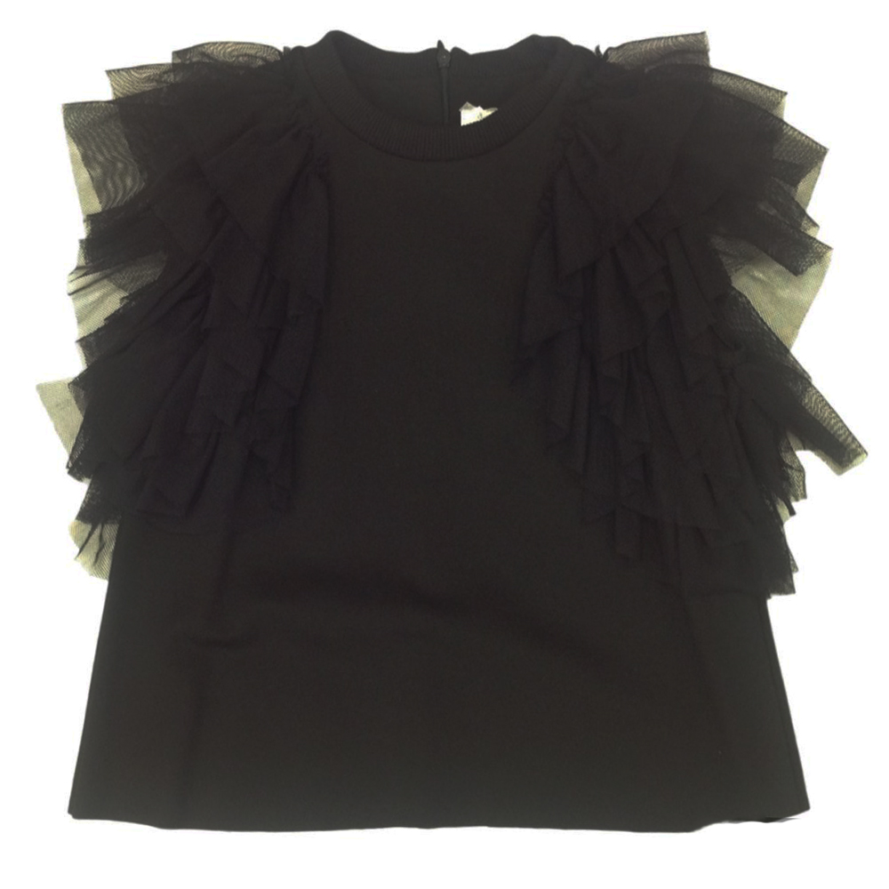 Μπλούζα GAIALUNA κορίτσι - ΜΑΥΡΟ