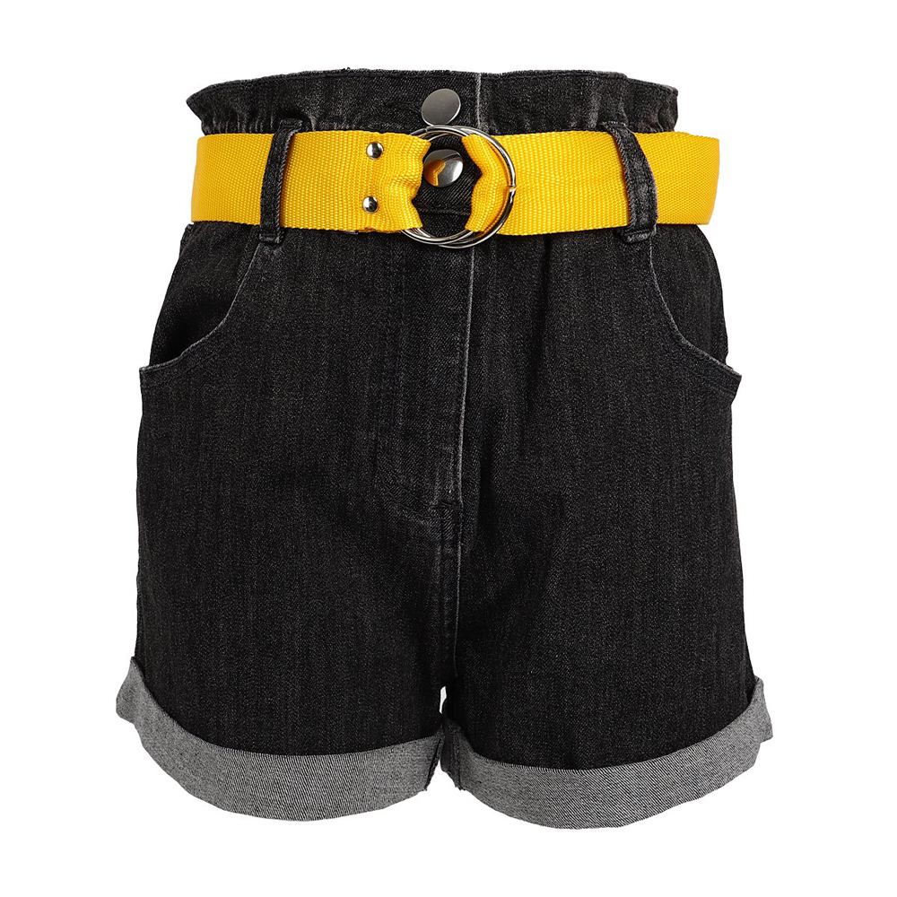 Τζιν σόρτς GAIALUNA - ΜΑΥΡΟ