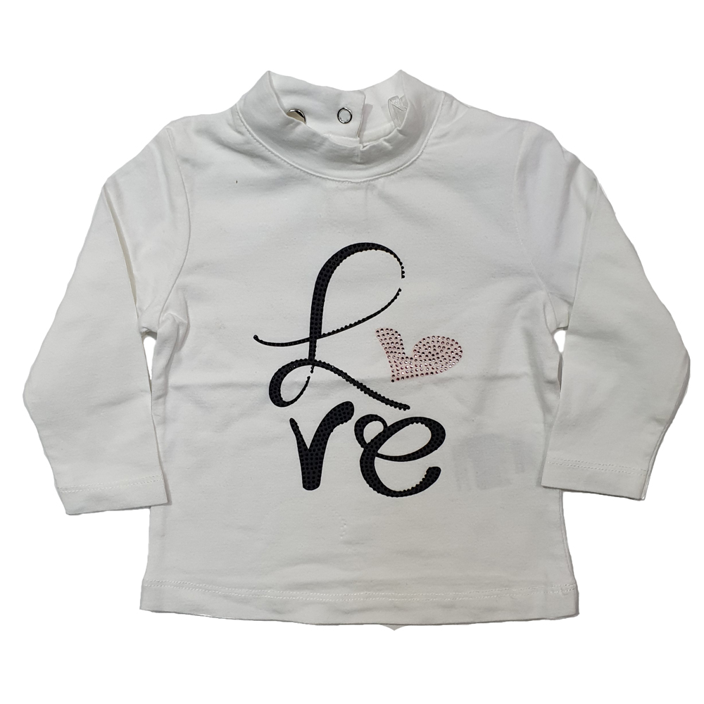 Βρεφική μπλούζα GAIALUNA - ΛΕΥΚΟ