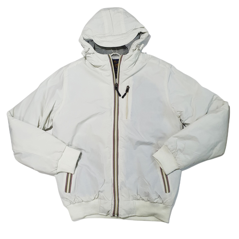 Εφηβικό μπουφάν ALCOTT αγόρι - ΛΕΥΚΟ