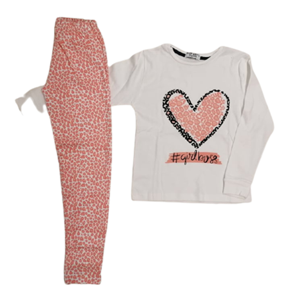 Σετ πιτζάμες ΕΒΙΤΑ - ΕΚΡΟΥ