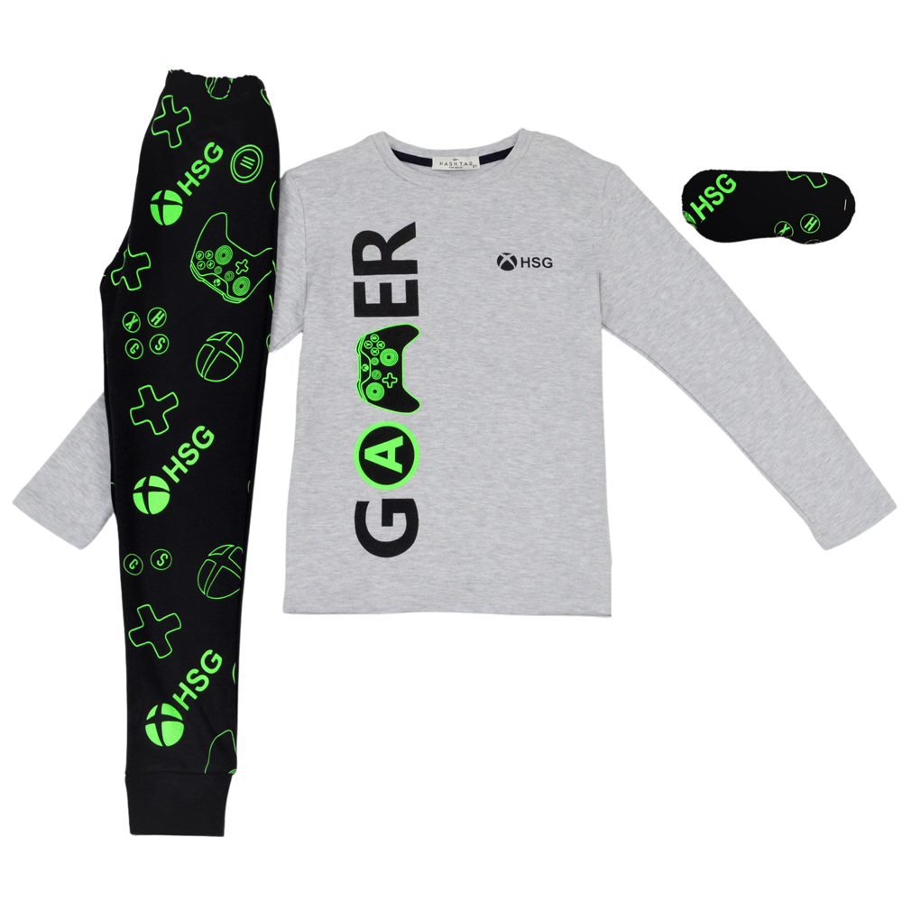 Σετ πιτζάμες HASHTAG - ΓΚΡΙ