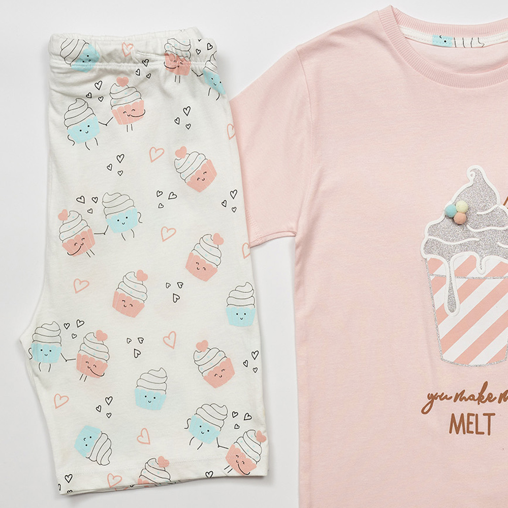 Σετ πιτζάμες ΕΒΙΤΑ με μάσκα ύπνου κορίτσι - 3