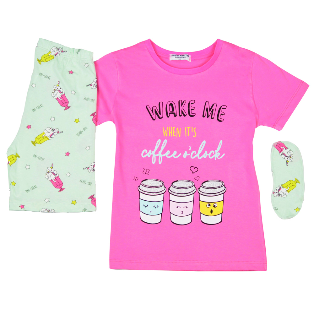 Σετ πιτζάμες ΕΒΙΤΑ - ΦΟΥΞΙΑ