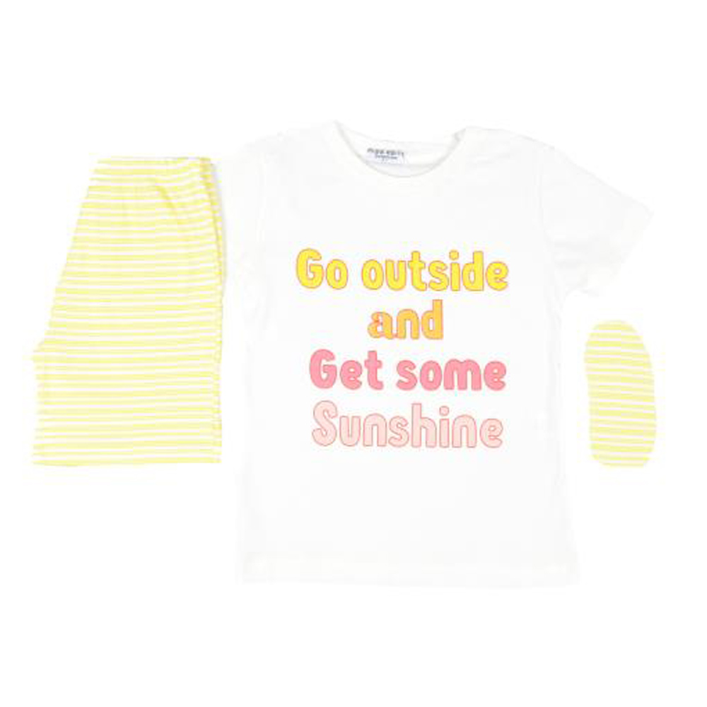 Σετ πιτζάμα ΕΒΙΤΑ - ΕΚΡΟΥ