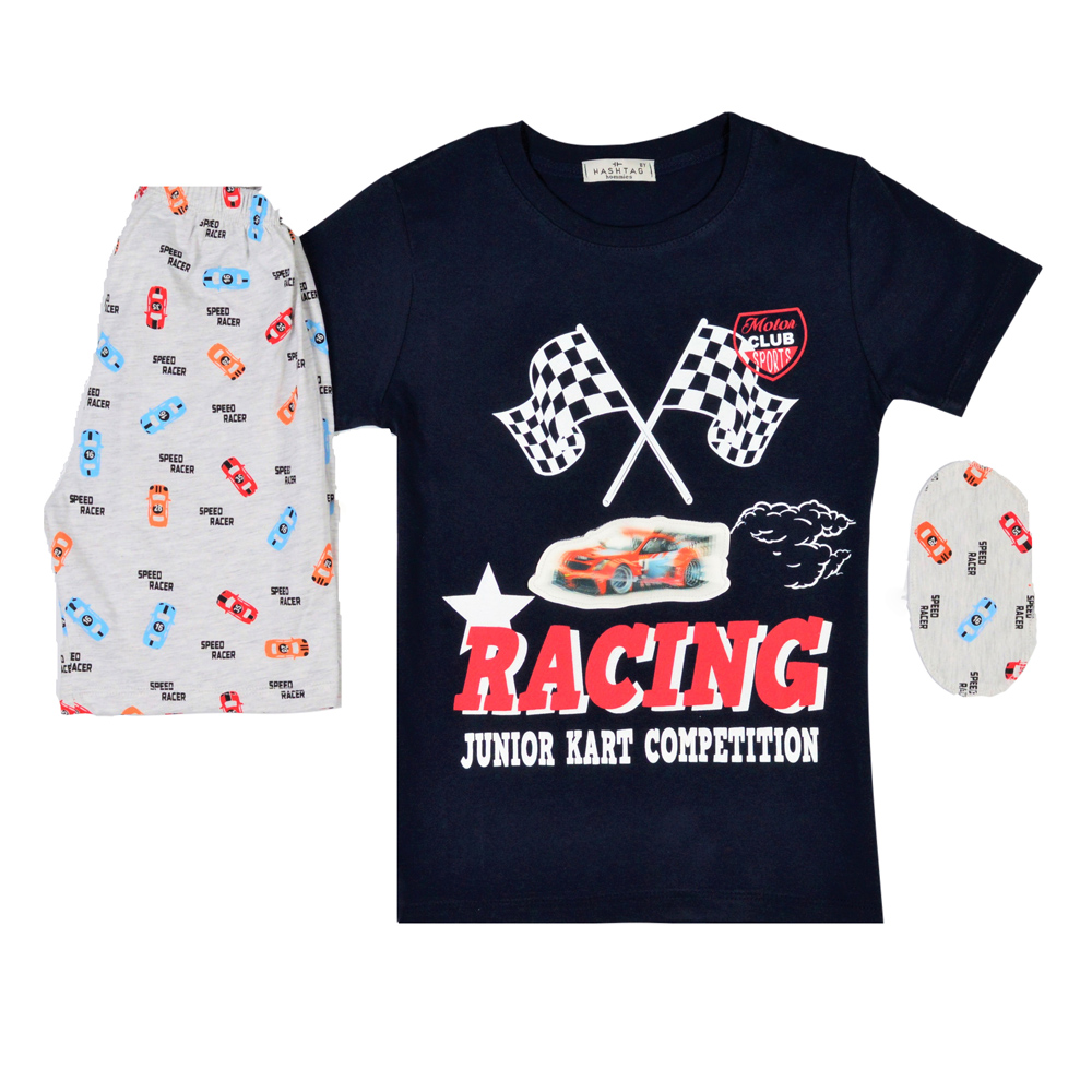 Σετ πιτζάμες HASHTAG - NAVY