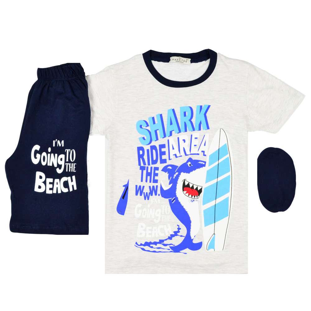 Σετ πιτζάμες HASHTAG - ΓΚΡΙ