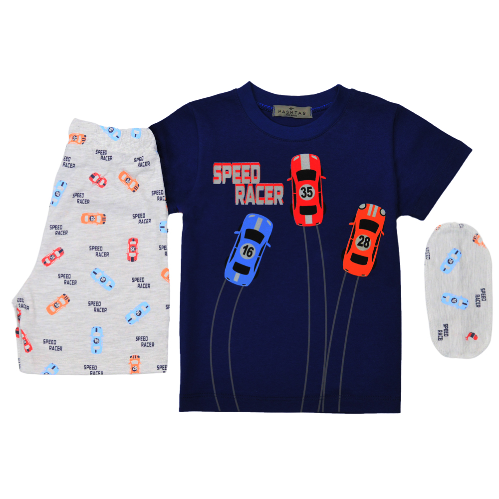 Σετ πιτζάμες HASHTAG αγόρι - NAVY