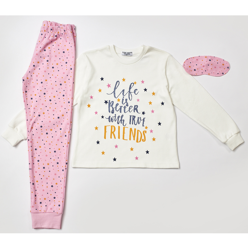 Σετ πιτζάμες ΕΒΙΤΑ - ΛΕΥΚΟ