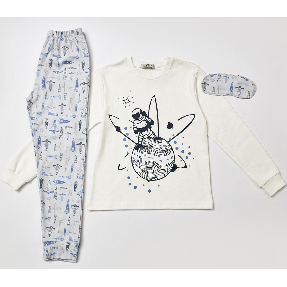 Σετ πιτζάμες HASHTAG - ΕΚΡΟΥ
