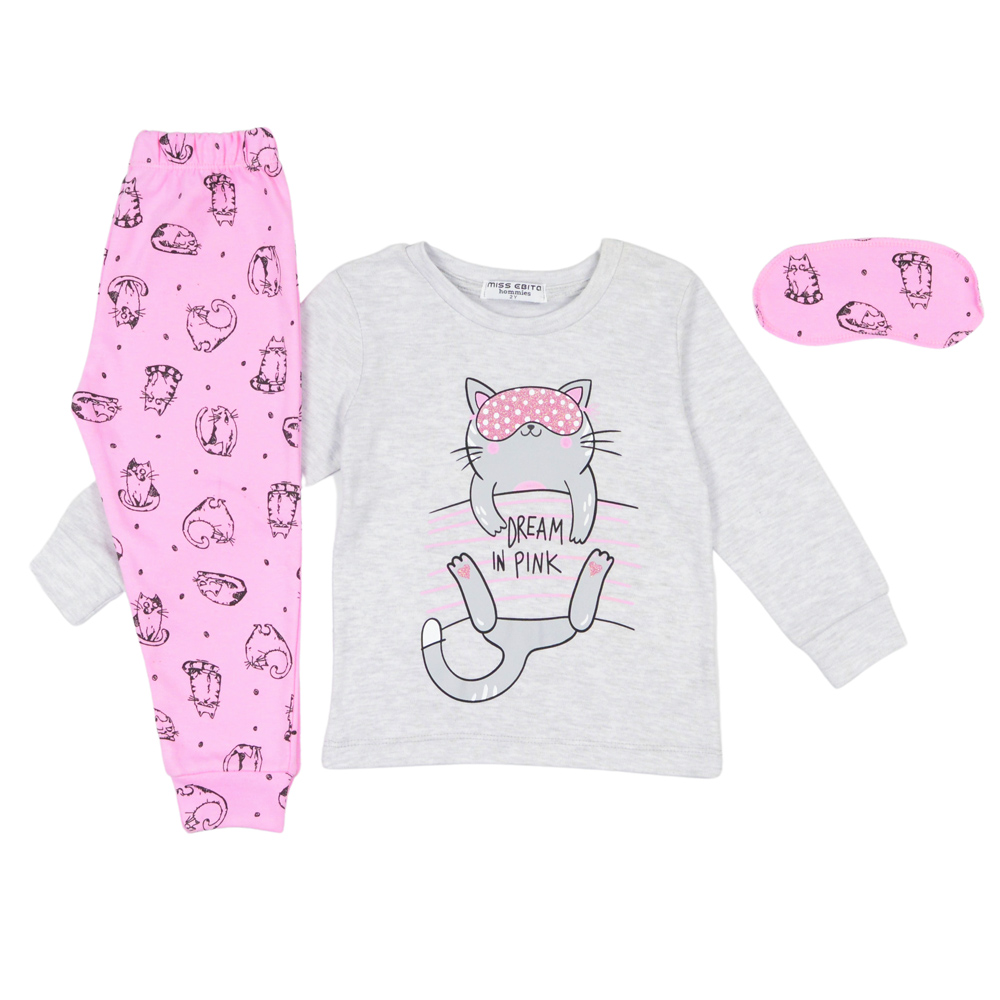 Σετ πιτζάμες ΕΒΙΤΑ - ΓΚΡΙ