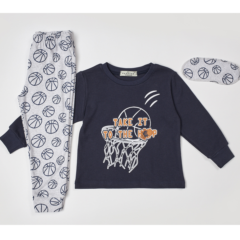 Σετ πιτζάμες HASHTAG - NAVY