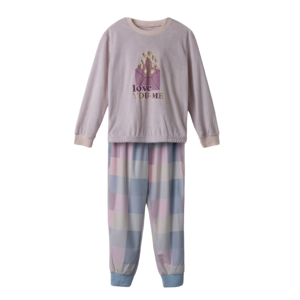 Παιδικό σετ πιτζάμες ΕΒΙΤΑ κορίτσι - ΛΙΛΑ