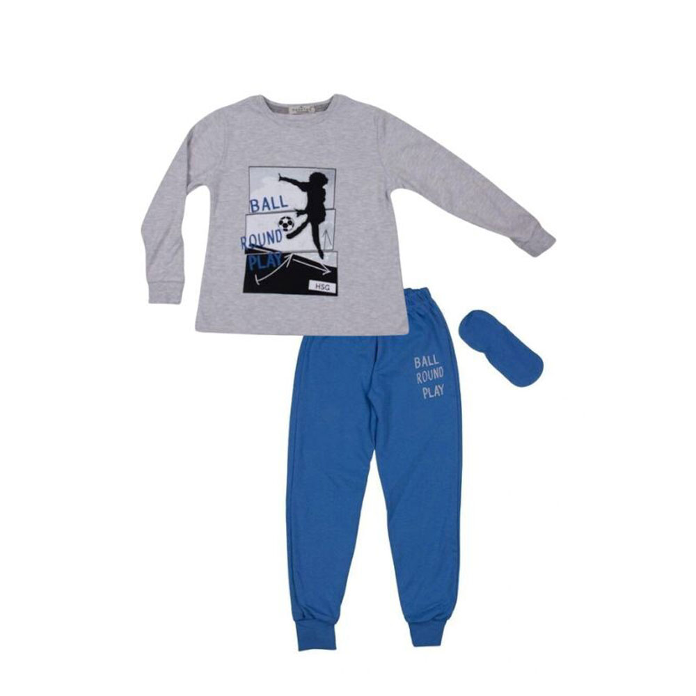 Παιδικές πιτζάμες HASHTAG αγόρι - ΓΚΡΙ