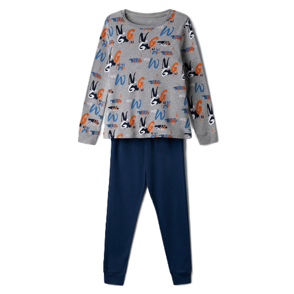 Παιδικές πιτζάμες HASHTAG αγόρι - ΓΚΡΙ