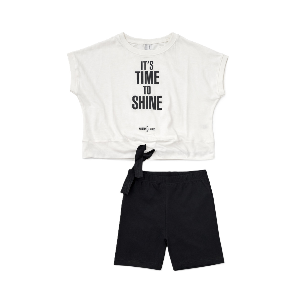 Παιδικό σετ με ποδηλατικό κολάν AMARETTO κορίτσι - ΕΚΡΟΥ