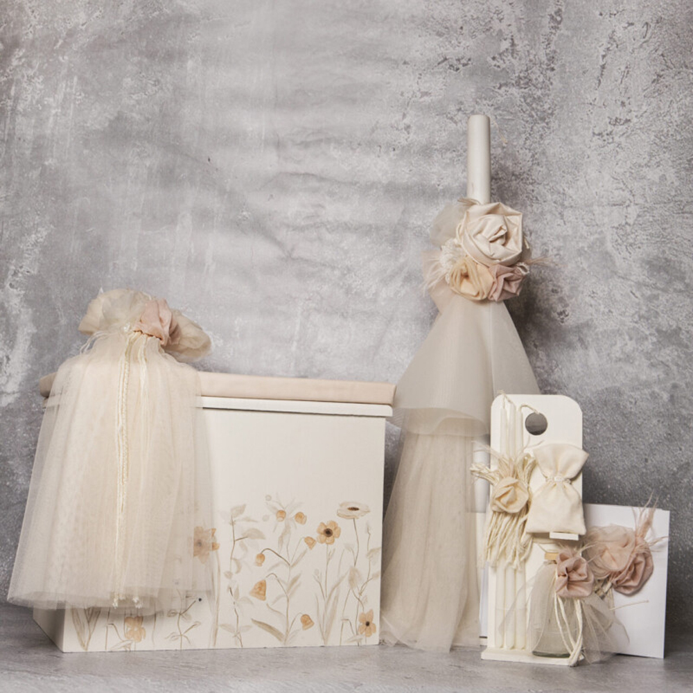 Πακέτο βάπτισης για κορίτσι Baby Bloom - ΙΒΟΥΑΡ