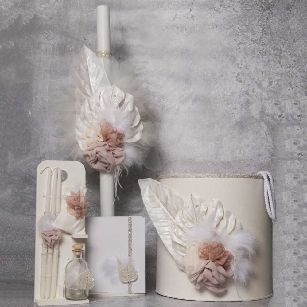 Πακέτο βάπτισης για κορίτσι Baby Bloom - ΙΒΟΥΑΡ