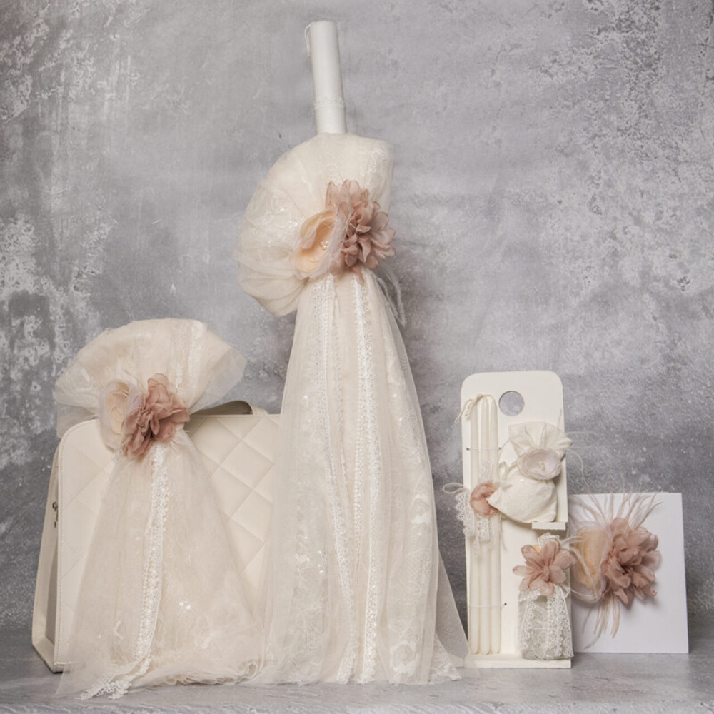 Πακέτο βάπτισης για κορίτσι Baby Bloom - ΙΒΟΥΑΡ