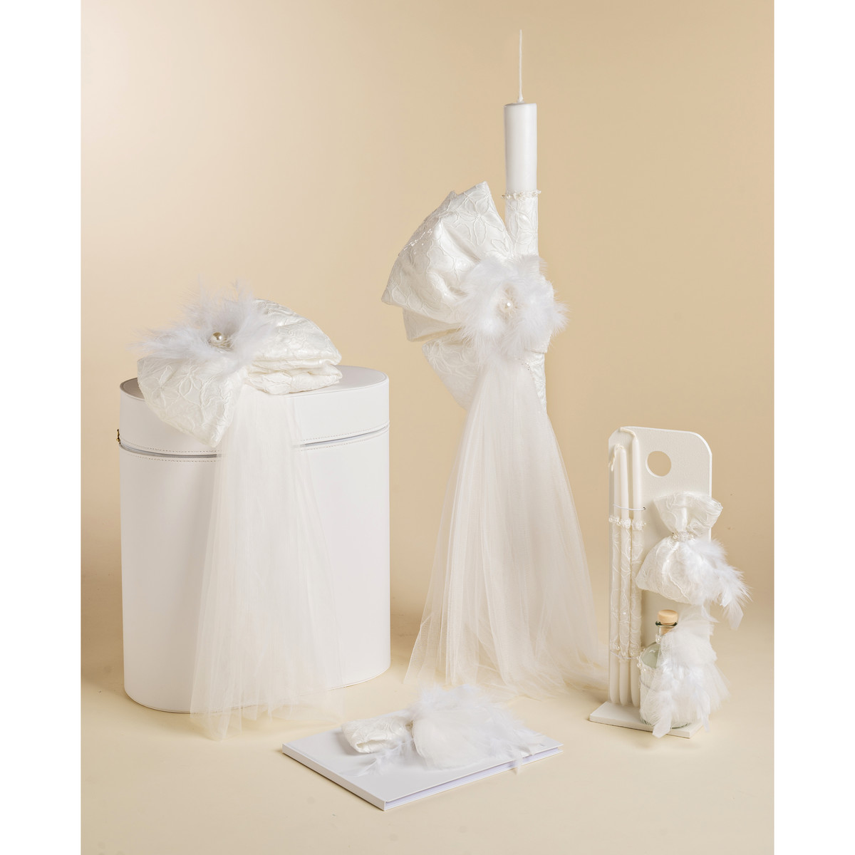 Πακέτο βάπτισης κορίτσι BABY BLOOM 4 τμχ - ΛΕΥΚΟ