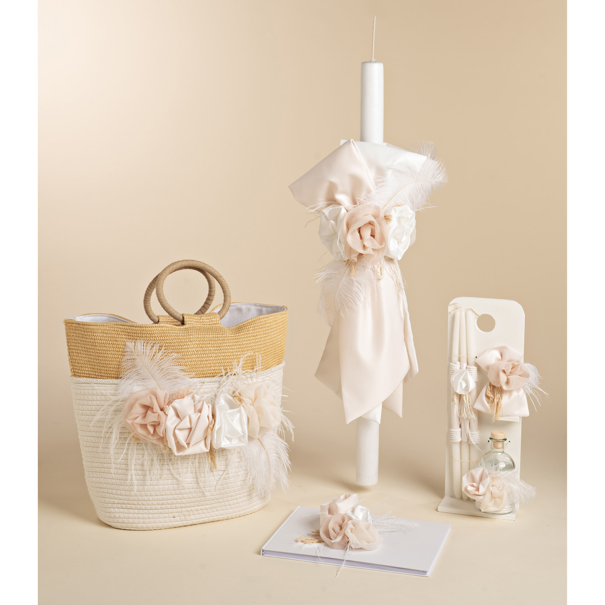 Πακέτο βάπτισης κορίτσι BABY BLOOM 4 τμχ - ΣΟΜΟΝ